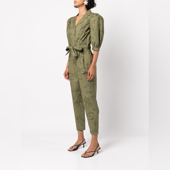 Lhd Casitas abstract-print jumpsuit size 6 - Picture 2 of 4